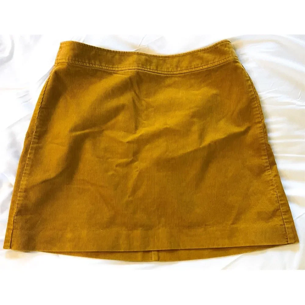 J. Crew Mini Skirt | Goldenrod Corduroy